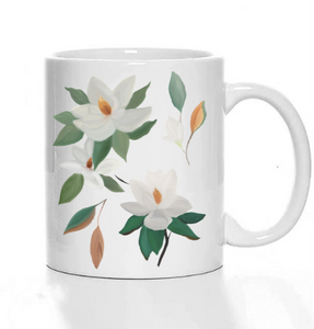 Watercolor Magnolias Coffee Mug